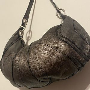 Banana República. bag, metallic bronze color